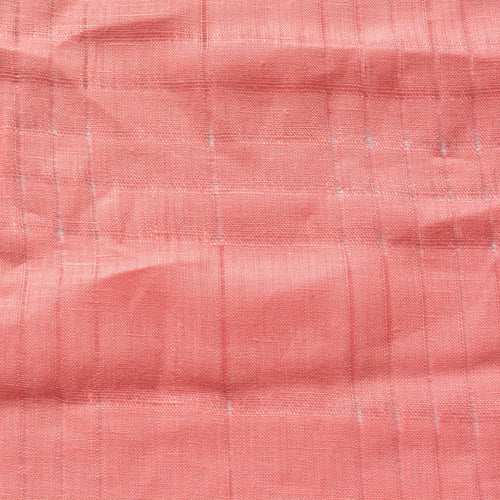 100% Linen Fabric Striped Bright pink striped 56" Wide Dressmaking Tailoring | By the Yard