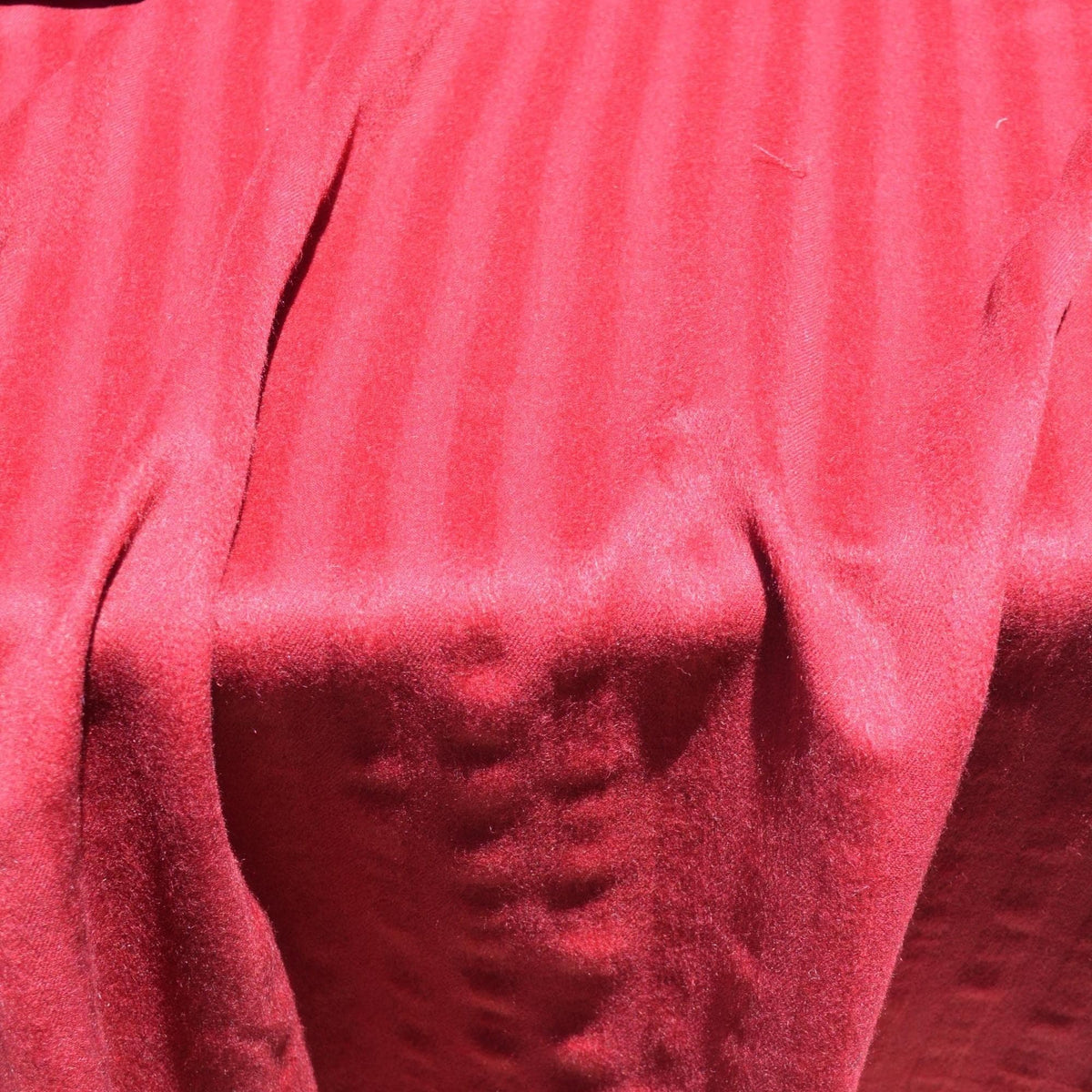 French Designer Brushed Wool Striped Fabric | Designer Deadstock 65" Wide | Luxury Suiting, Jackets, Coats, Apparel Fabr
