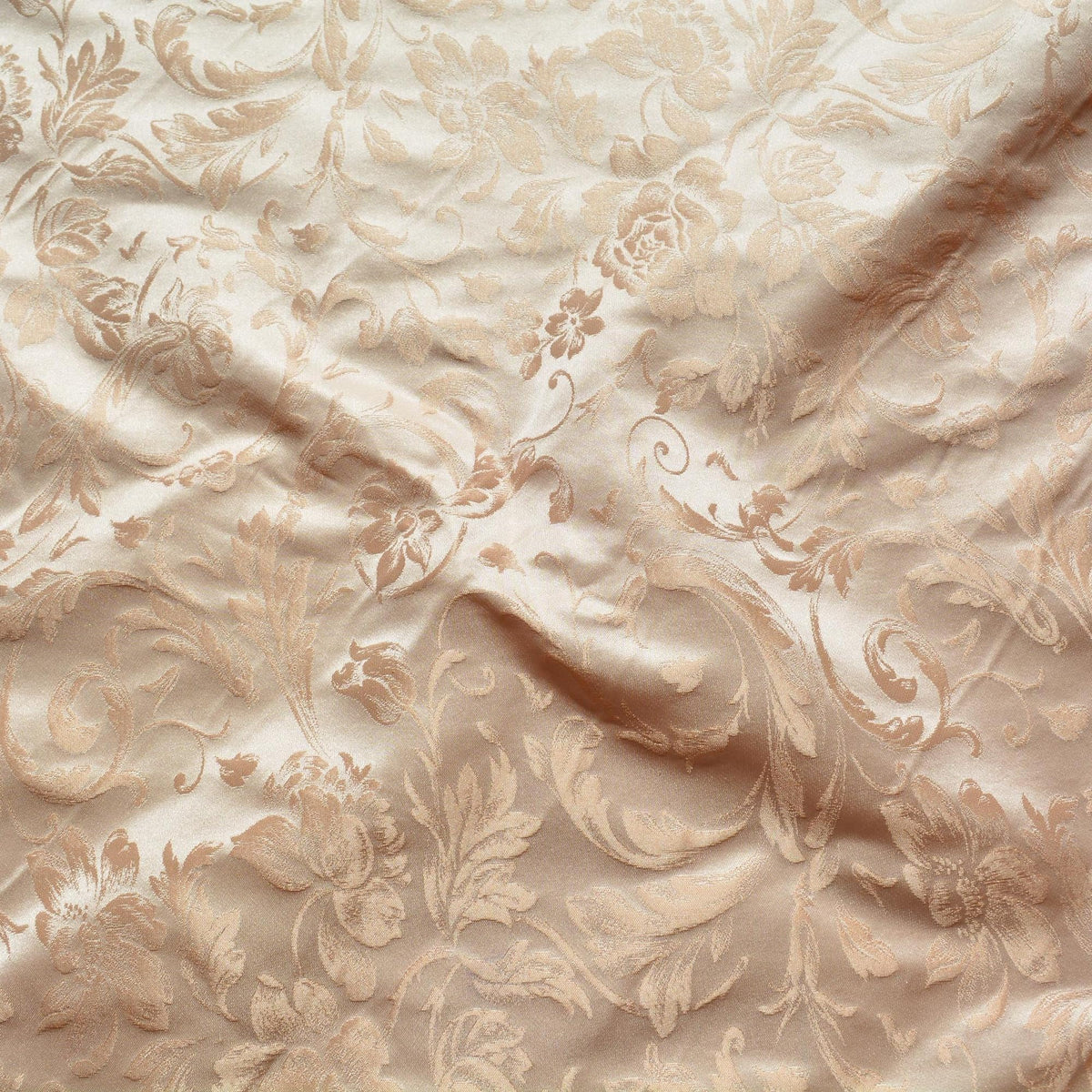 100% Silk Jacquard Fabric | Silk Double-sided Light pink | Luxury Bridal & Dressmaking Designer Fabric |By the Yard