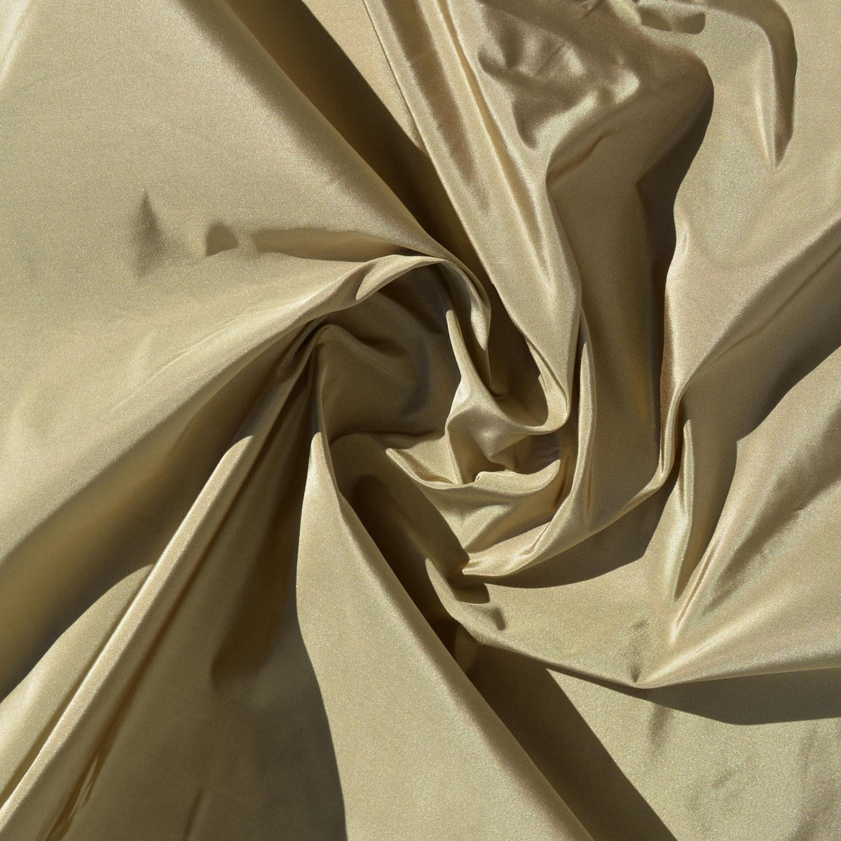 Two-Tone Silk Taffeta Fabric | Gold and brown | Luxury Designer Textile |By the Yard