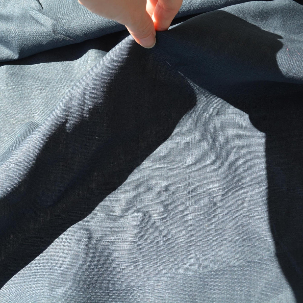 Navy | 100% linen | Linen | Designer Deadstock | By the Yard