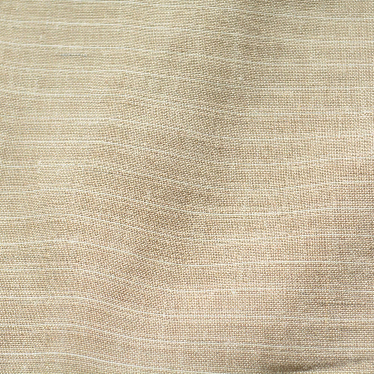 100% Linen Fabric Striped Beige striped 61" Wide Dressmaking Tailoring | By the Yard