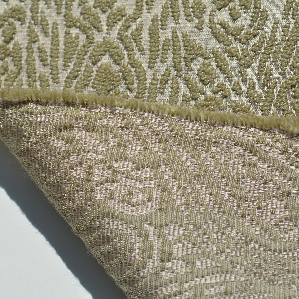 Winter Silk Brocade Fabric | Silk and Wool | Upholstery Fabric & Home Decor Textile | Curtain, Drapery, Pillow | By the 