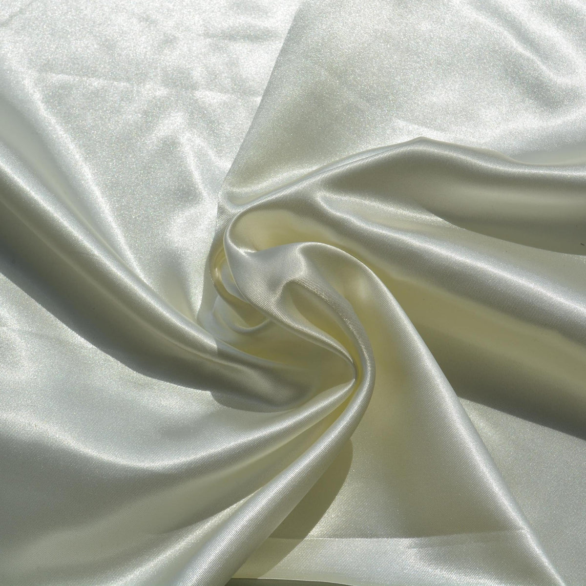 White Satin Fabric | Designer Deadstock | By the Yard