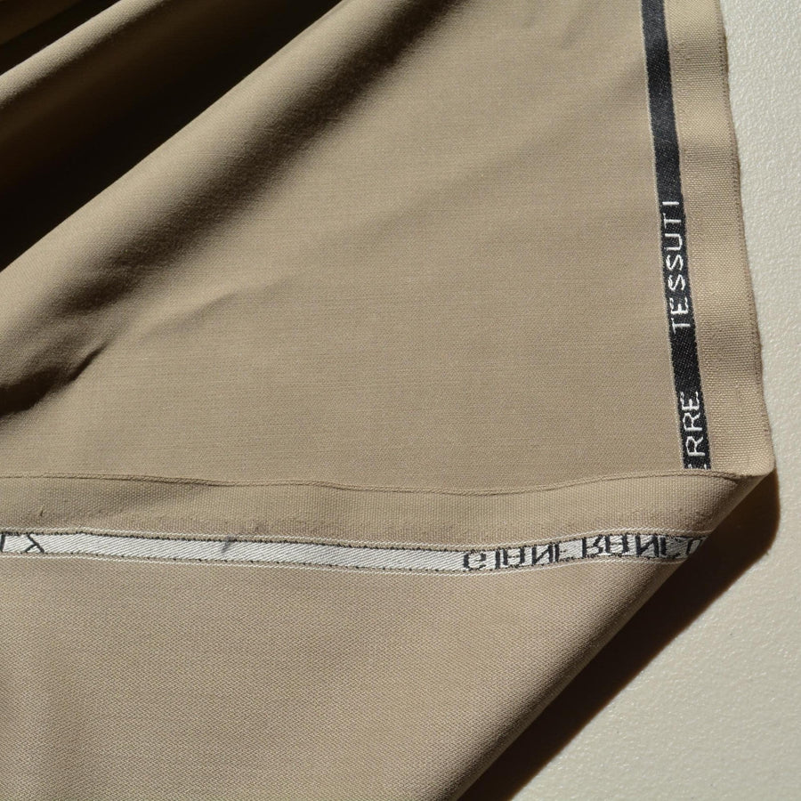 Beige | 100% wool | Wool Suiting | Gianfranco Ferré | Made in Italy | Designer Deadstock | By the Yard