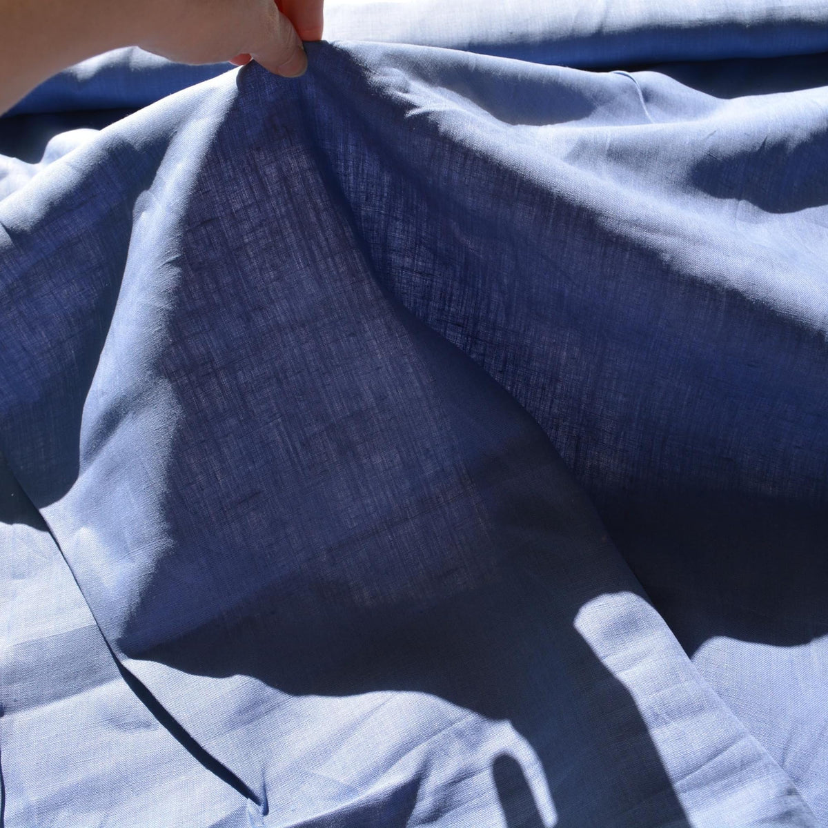 100% Linen Fabric Blue 59" Wide Dressmaking Tailoring | By the Yard