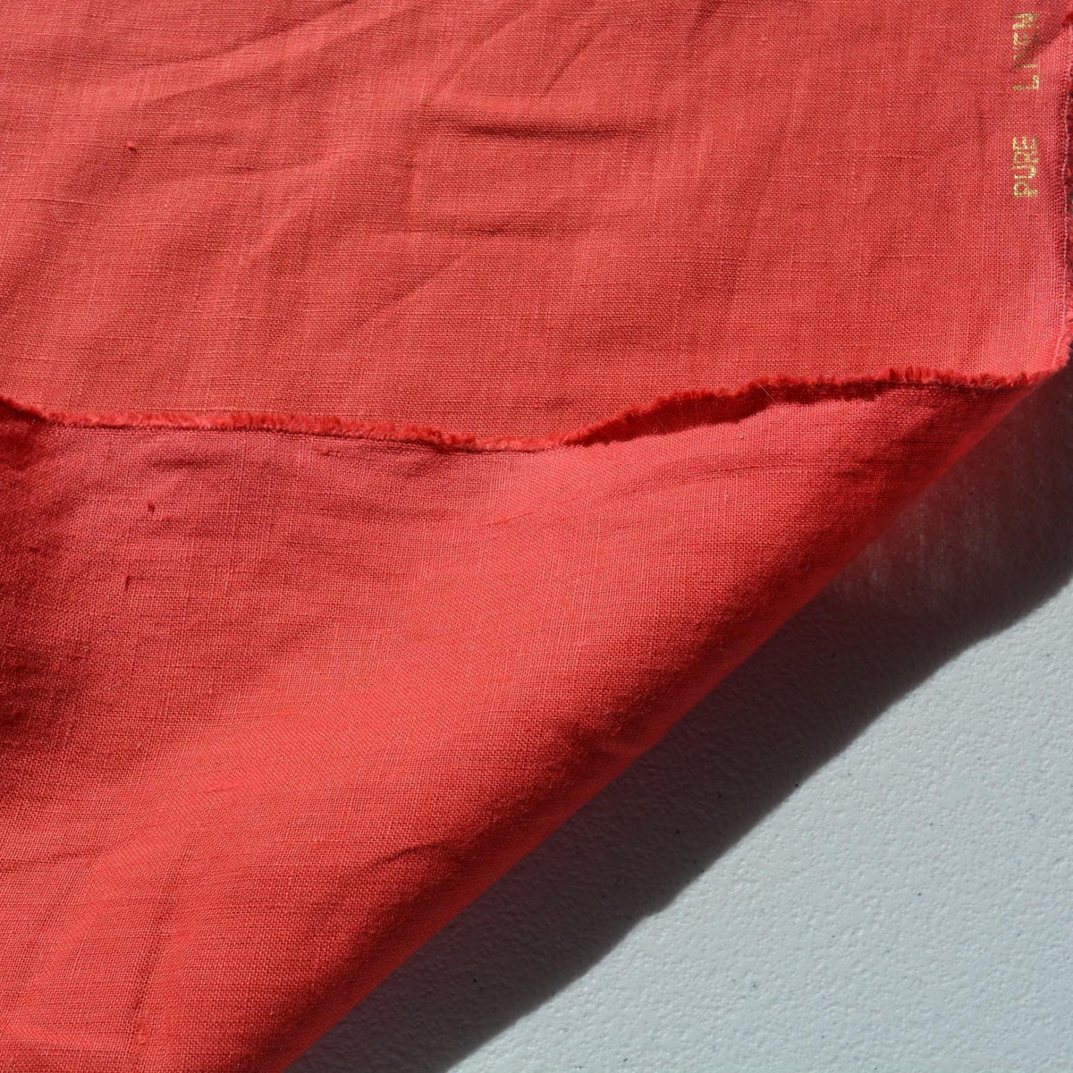 100% Linen Fabric Clay red 59" Wide Dressmaking Tailoring | By the Yard