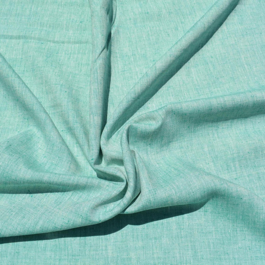 Light Green Linen Fabric | 100% Midweight Linen Solid Weave 60" Wide | Linen Yardage for Clothing, Summer Dresses, Home Décor Sewing