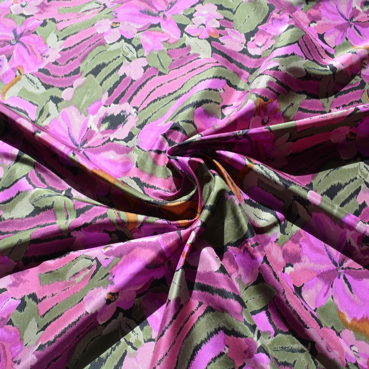 Purple Taffeta Fabric | Vintage Deadstock | By the Yard