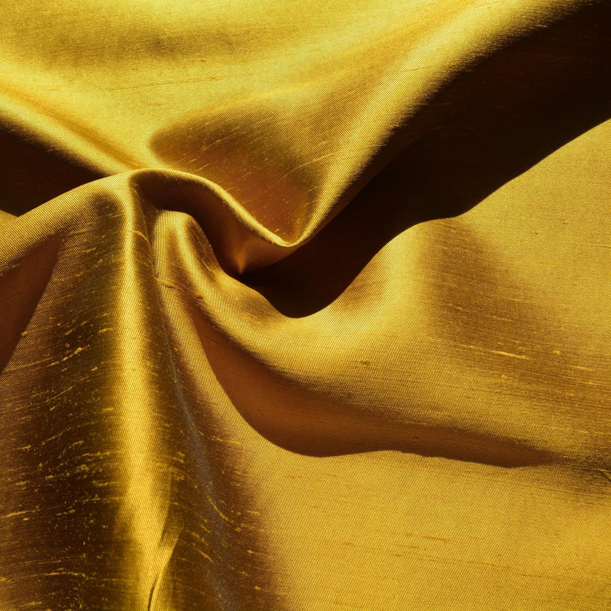 Silk Dupioni Fabric Yellow and black Two-tone 54" Wide Luxury Fabric | By the Yard