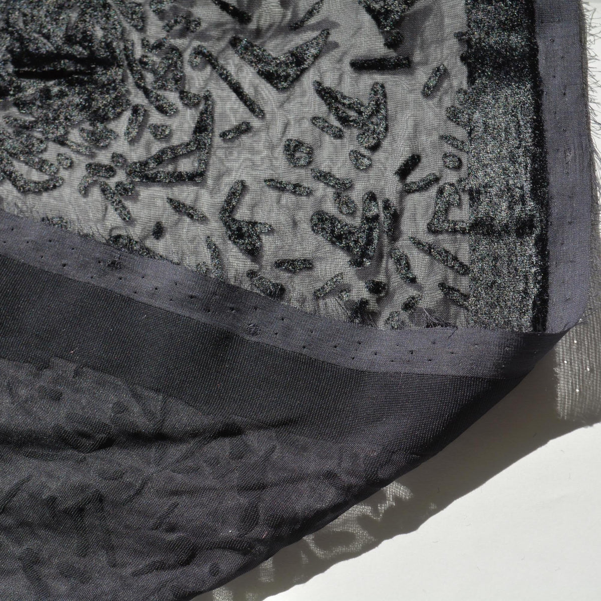 Velvet Burnout Raffaella Curiel Fabric | Designer Deadstock |By the Yard