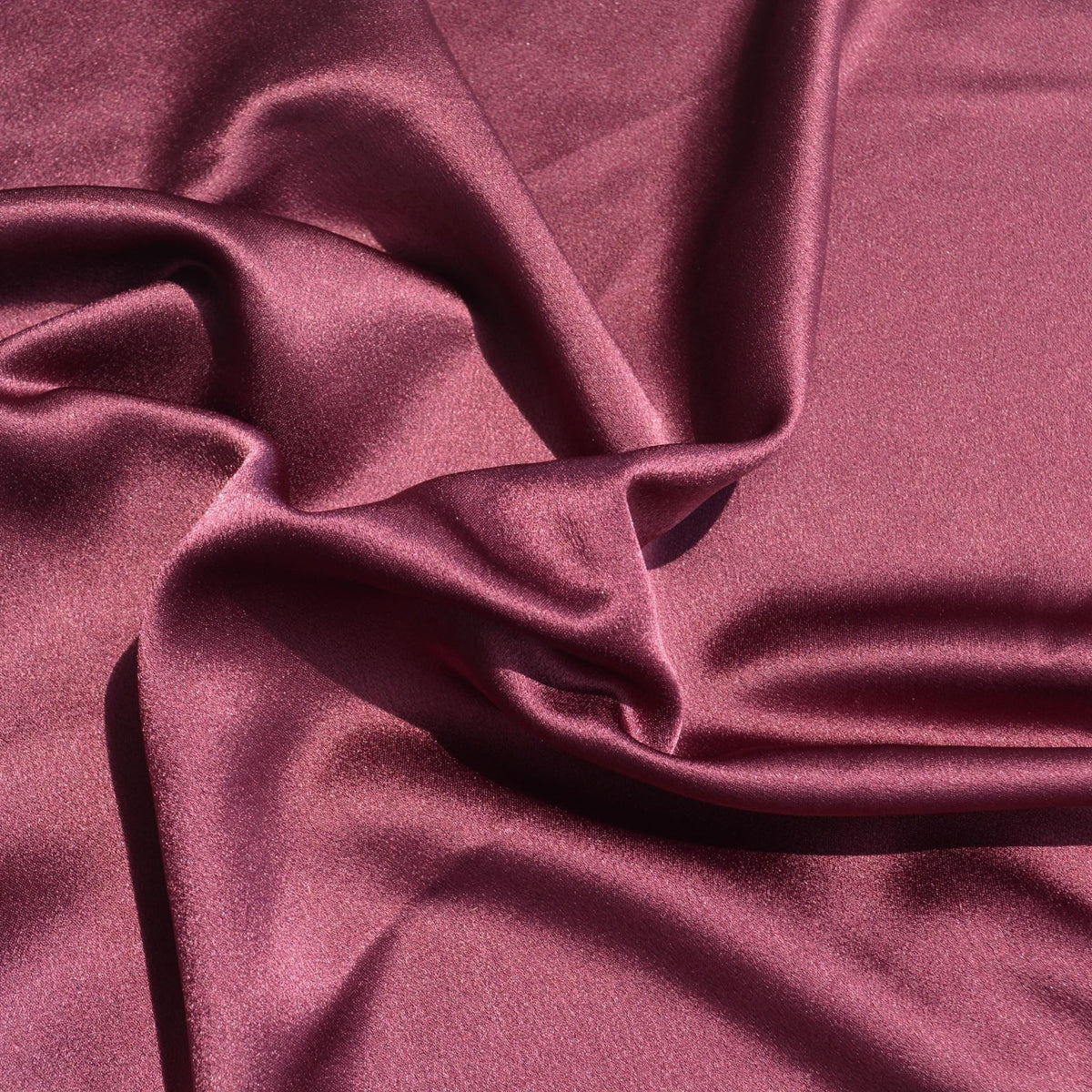 Pure Silk Crepe Back Satin Fabric | Purple Heavyweight Designer Deadstock | Dresses, Blouses, Special Occasion | By the 