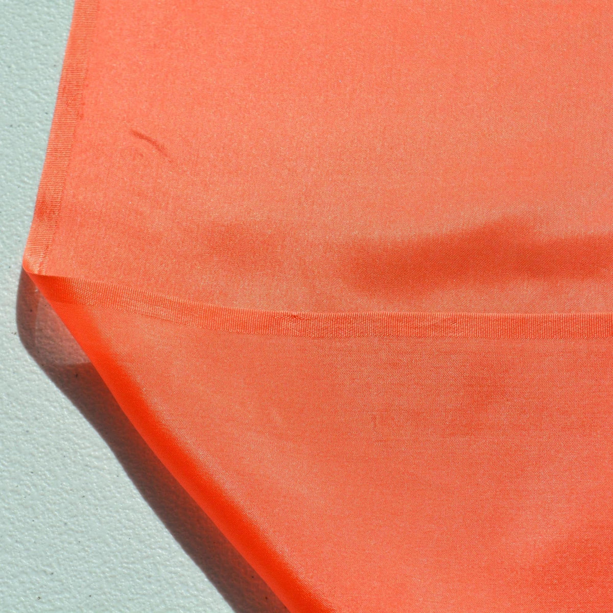 Silk Habotai China Silk Fabric Bright Coral Lightweight 43.5 Inch Wide | By the Yard