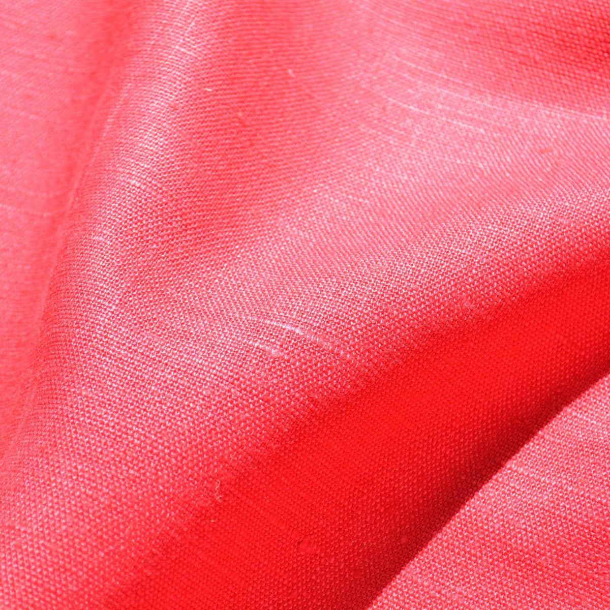 100% Linen Fabric Thick weave Red thick weave Midweight to heavyweight 44" Wide Dressmaking Tailoring | By the Yard