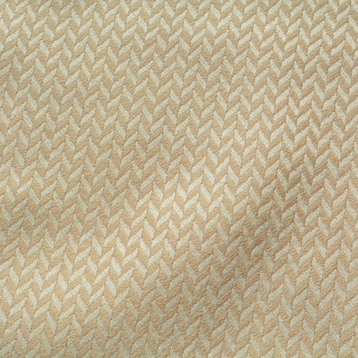 Beige herringbone | 100% wool | Wool Suiting (Herringbone) | Designer Deadstock |By the Yard