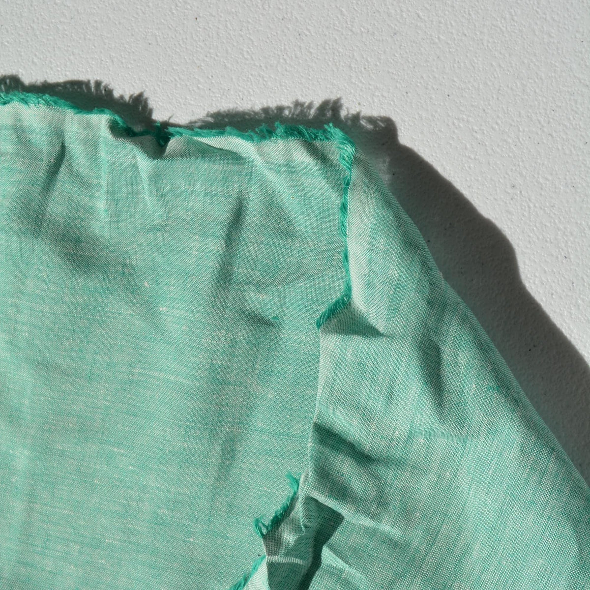 100% Linen Fabric Green and white 60" Wide Dressmaking Tailoring | By the Yard