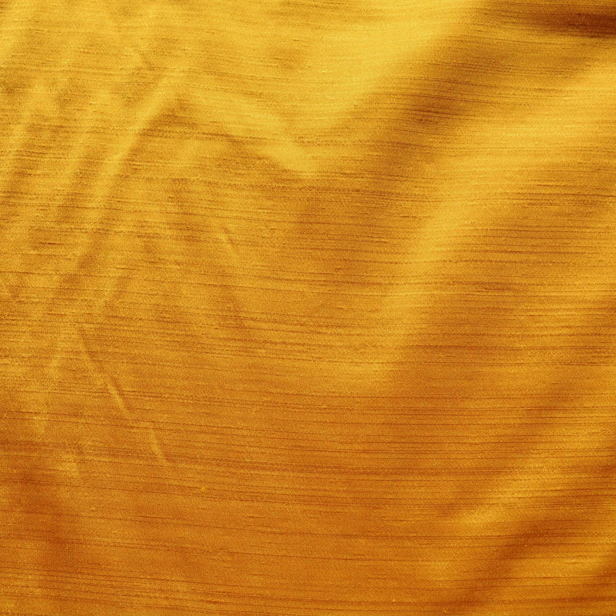 Silk Dupioni Fabric Yellow 56" Wide Luxury Fabric | By the Yard
