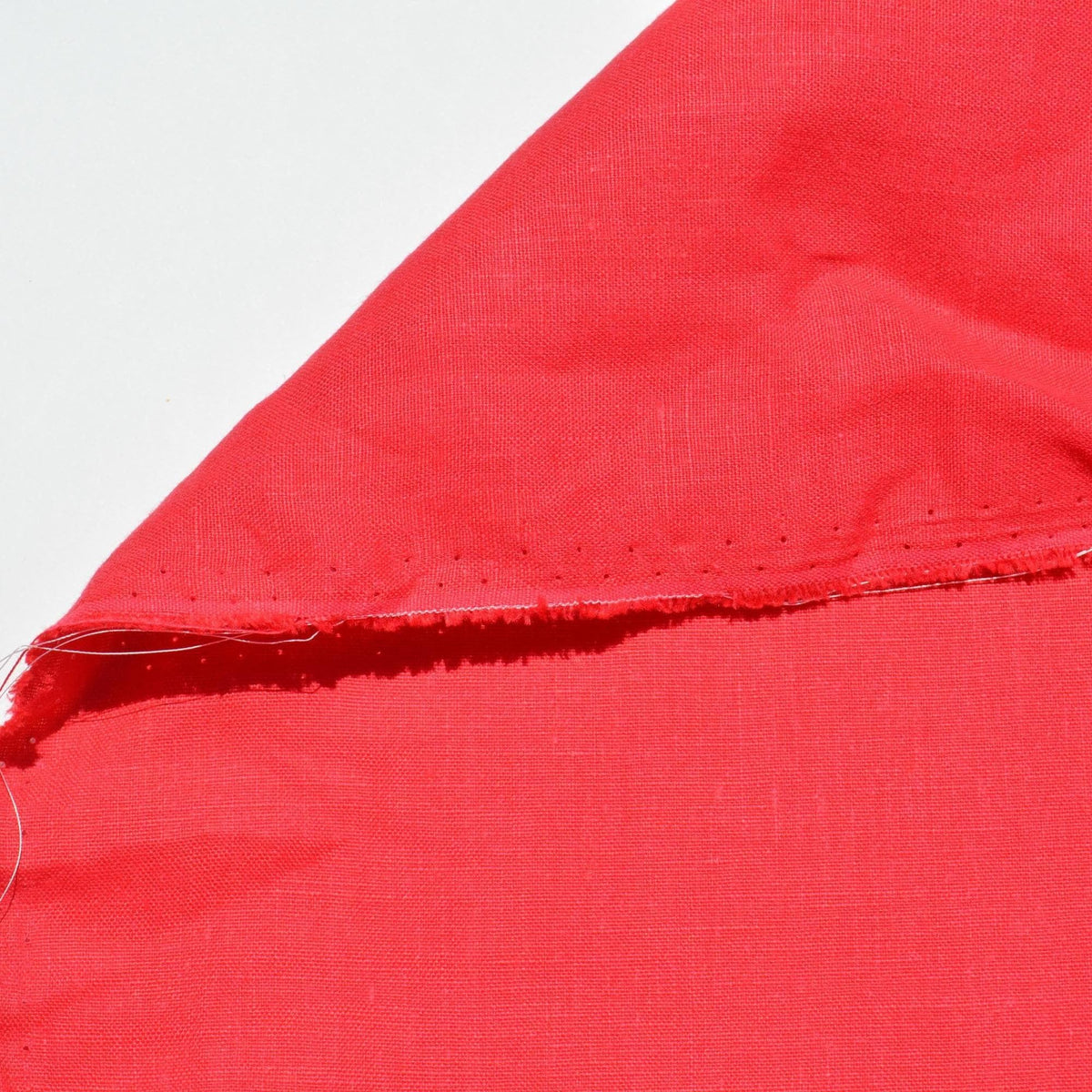 Red Linen Fabric | 100% Midweight Linen Solid Weave 55" Wide | Linen Yardage for Clothing, Summer Dresses, Home Décor Se