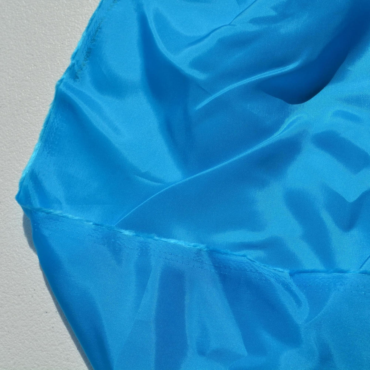 Blue 100% silk Habotai Fabric | Designer Deadstock | By the Yard