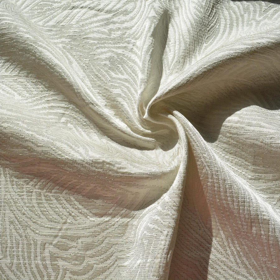 Brocade Fabric | Ivory | Upholstery Fabric & Home Decor Textile | Curtain, Drapery, Pillow | By the Yard