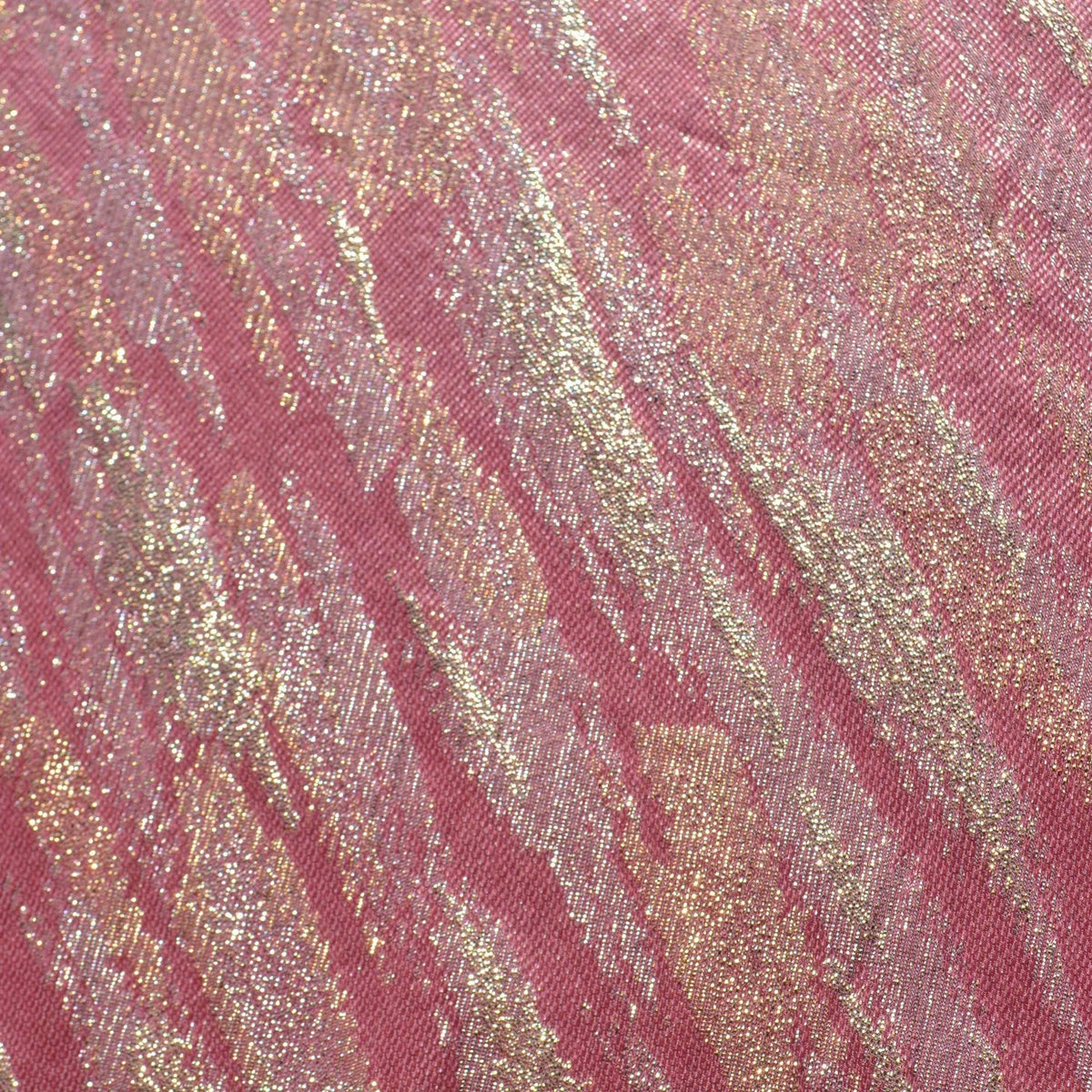 Silk Blend Metallic Fabric | Lightweight Embroidered 45" Wide Luxury Fabric Sewing | By the Yard