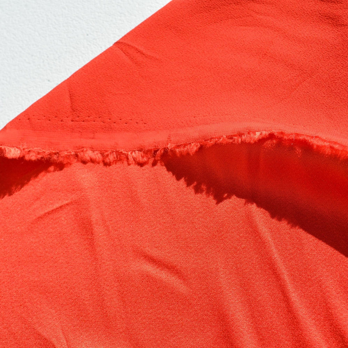 100% Silk Satin Fabric | Red | Luxury Silk Yardage |By the Yard