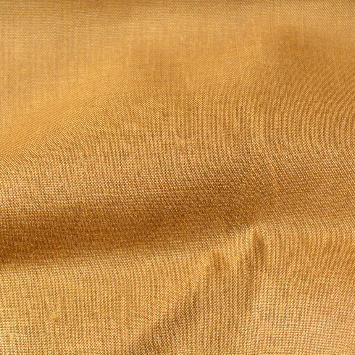 Tan/Mustard Yellow | 100% Linen | Designer Deadstock | By the Yard