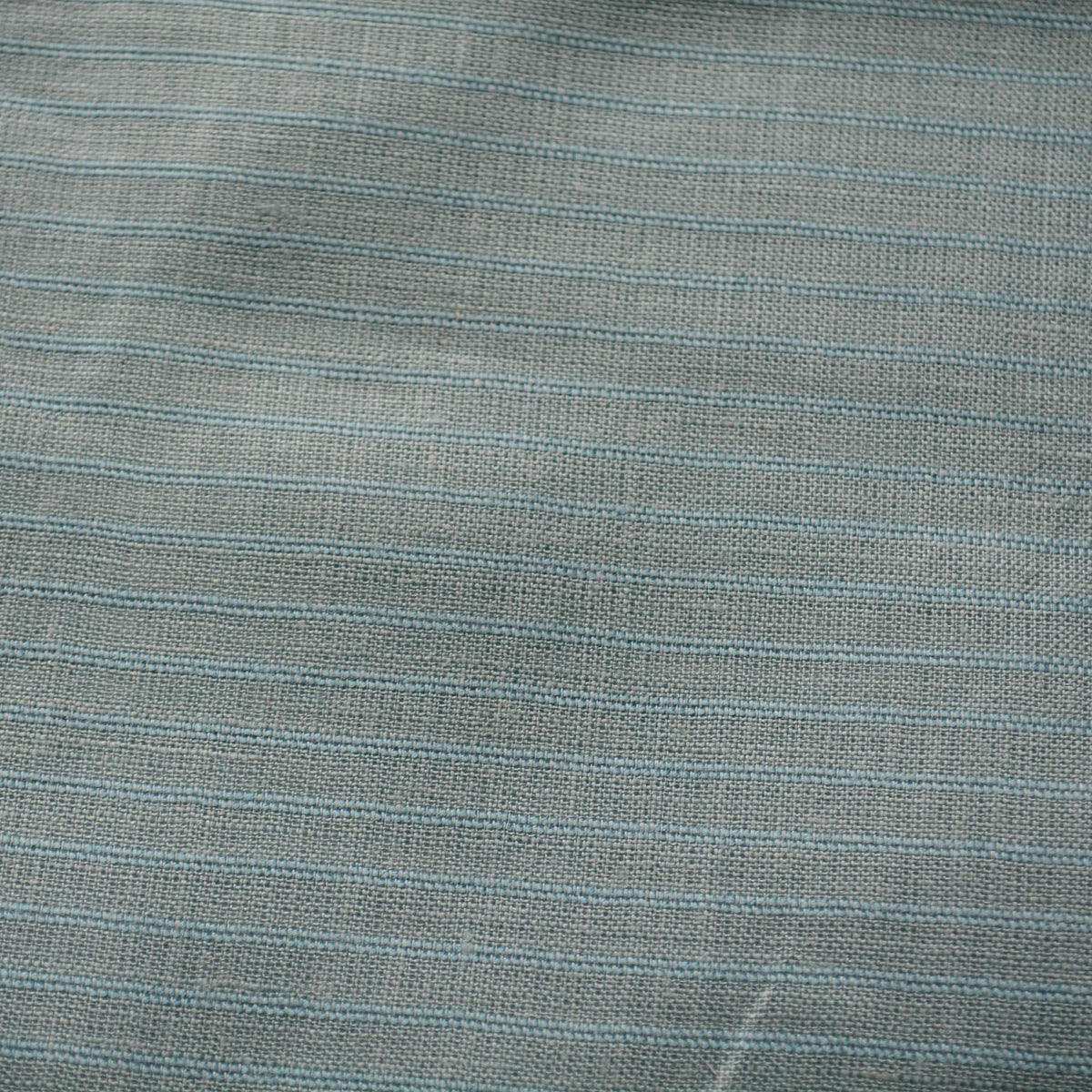 100% Linen Fabric Striped Teal striped 60" Wide Dressmaking Tailoring | By the Yard