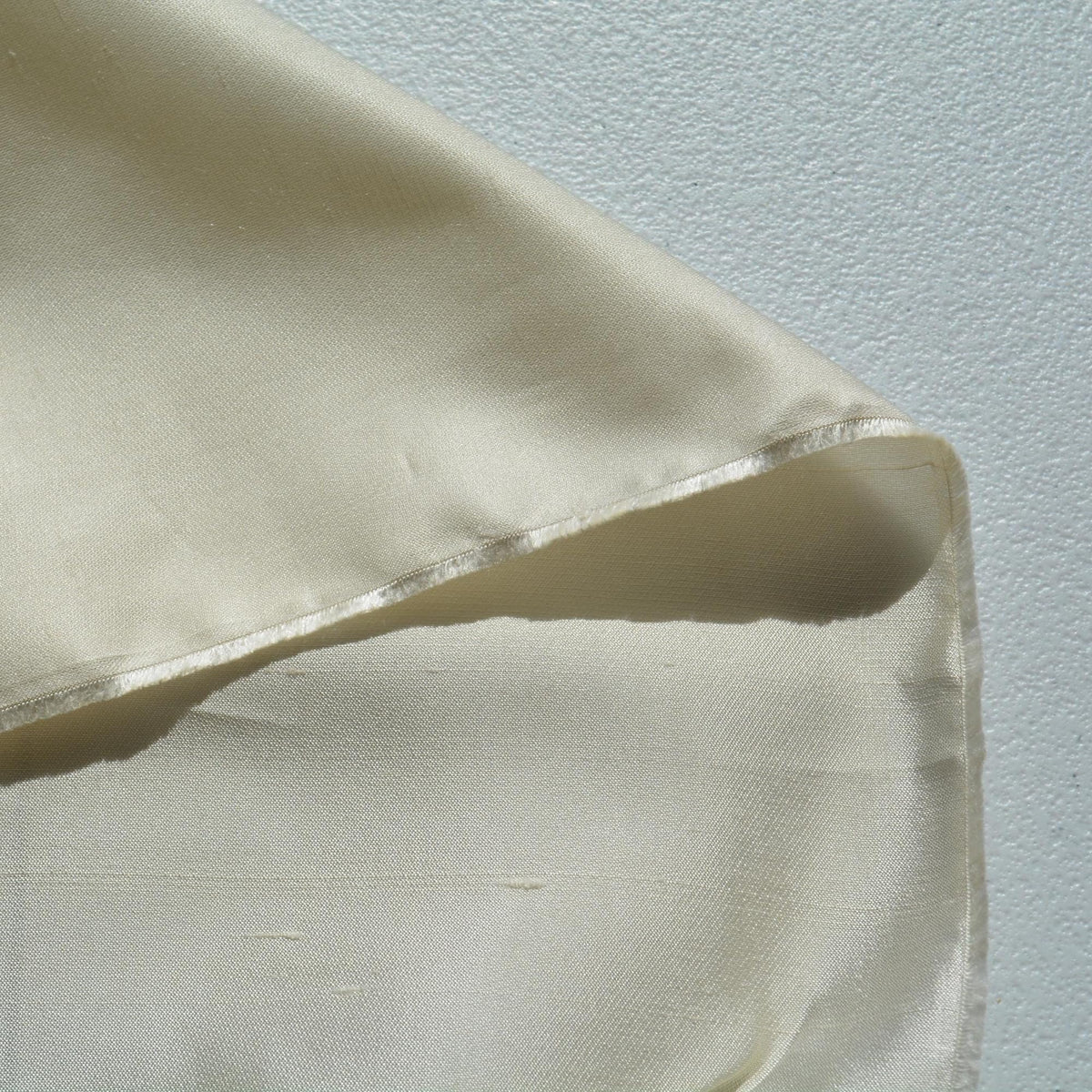 Silk Dupioni Fabric White 59" Wide Luxury Fabric | By the Yard
