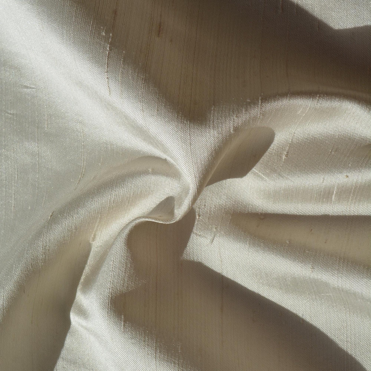 Silk Dupioni Fabric White 49" Wide Luxury Fabric | By the Yard