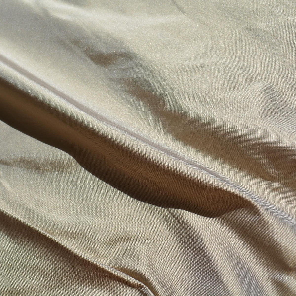 Silk Taffeta Fabric Muted gold and mauve Two-tone 59" Wide Luxury Fabric | By the Yard
