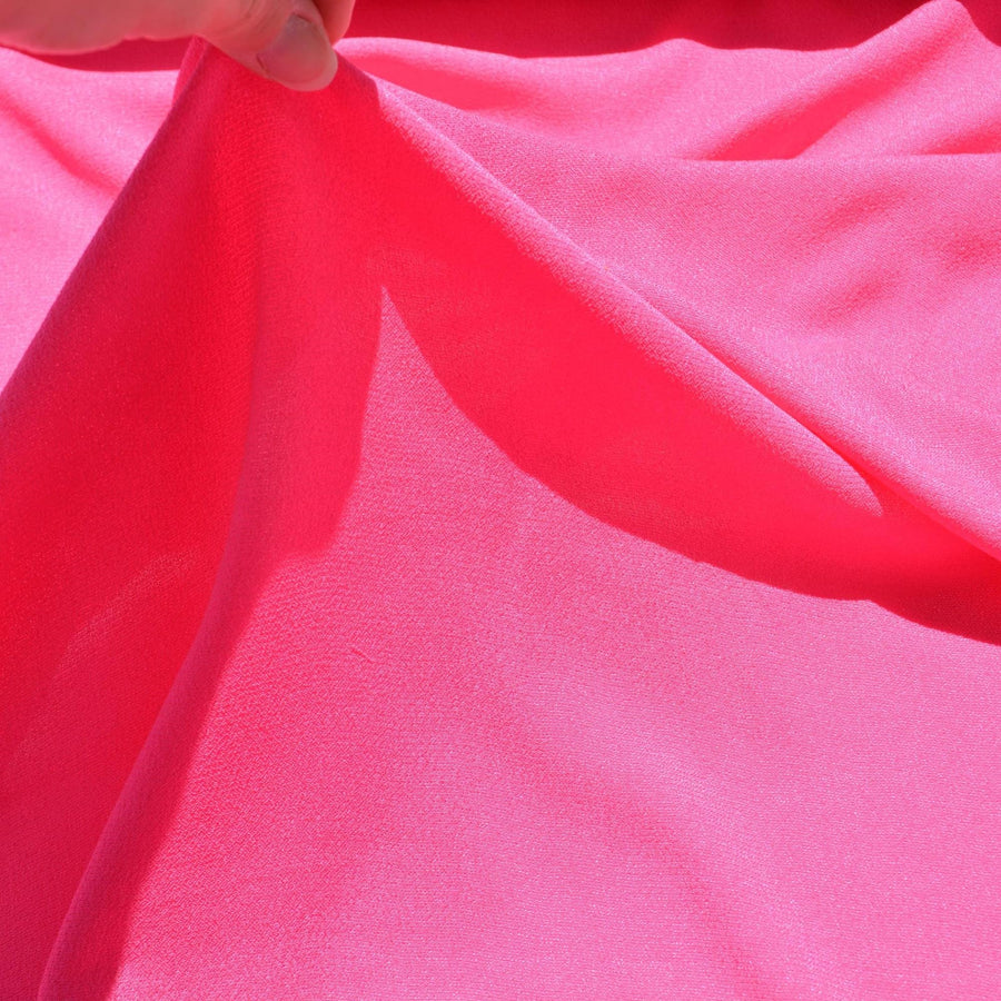 Silk Blend Stretch Jersey Fabric | Pink Lightweight Designer Deadstock | Tops, Dresses, Activewear | By the Yard
