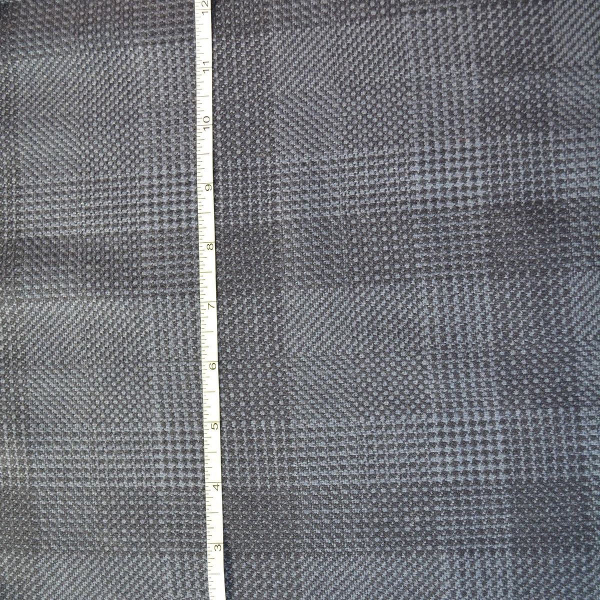 European Pure Wool Dark Navy Melange Wool Tweed Fabric 59" | By the Yard