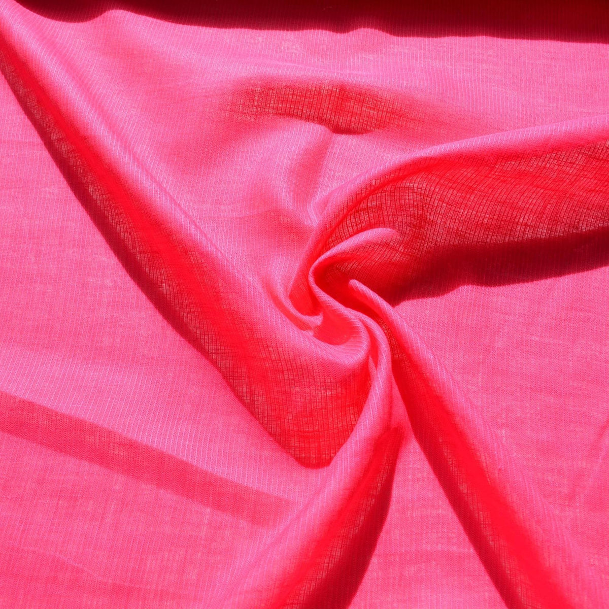 100% Linen Fabric Striped Bright pink striped 35" Wide Dressmaking Tailoring | By the Yard