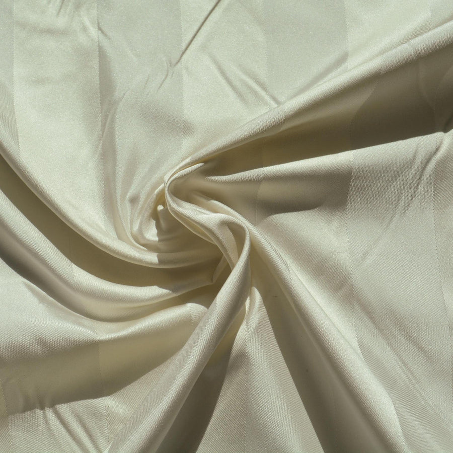 Silk Jacquard Fabric | 100% Silk Duchess Satin Tonal Striped Upholstery & Dressmaking Fabric | By the Yard