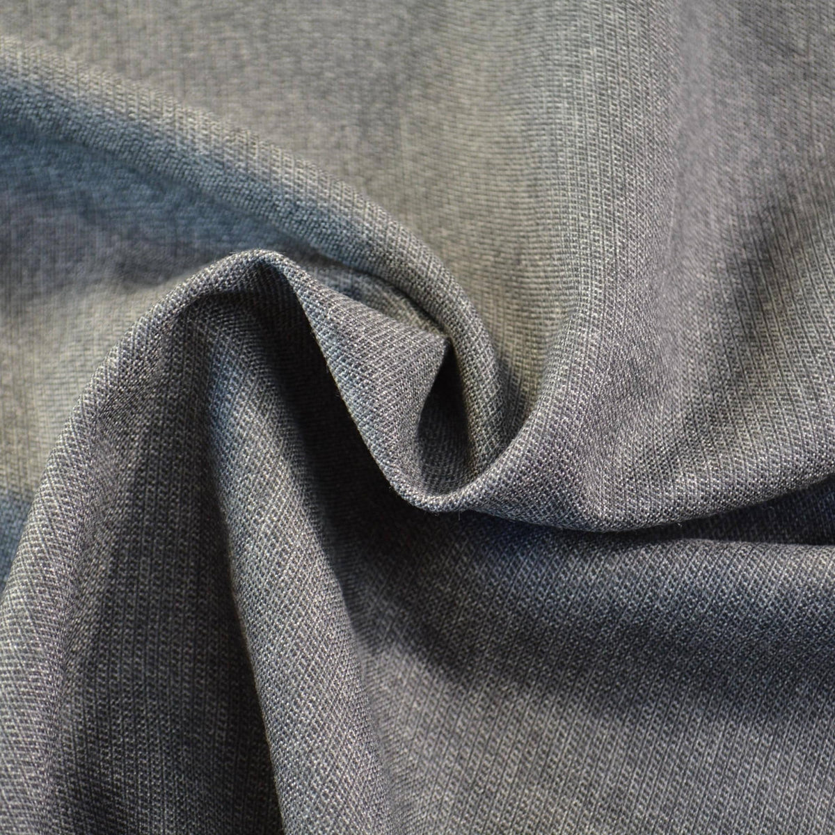 British Worsted Wool Fabric | Gray | Suiting Made in England |By the Yard