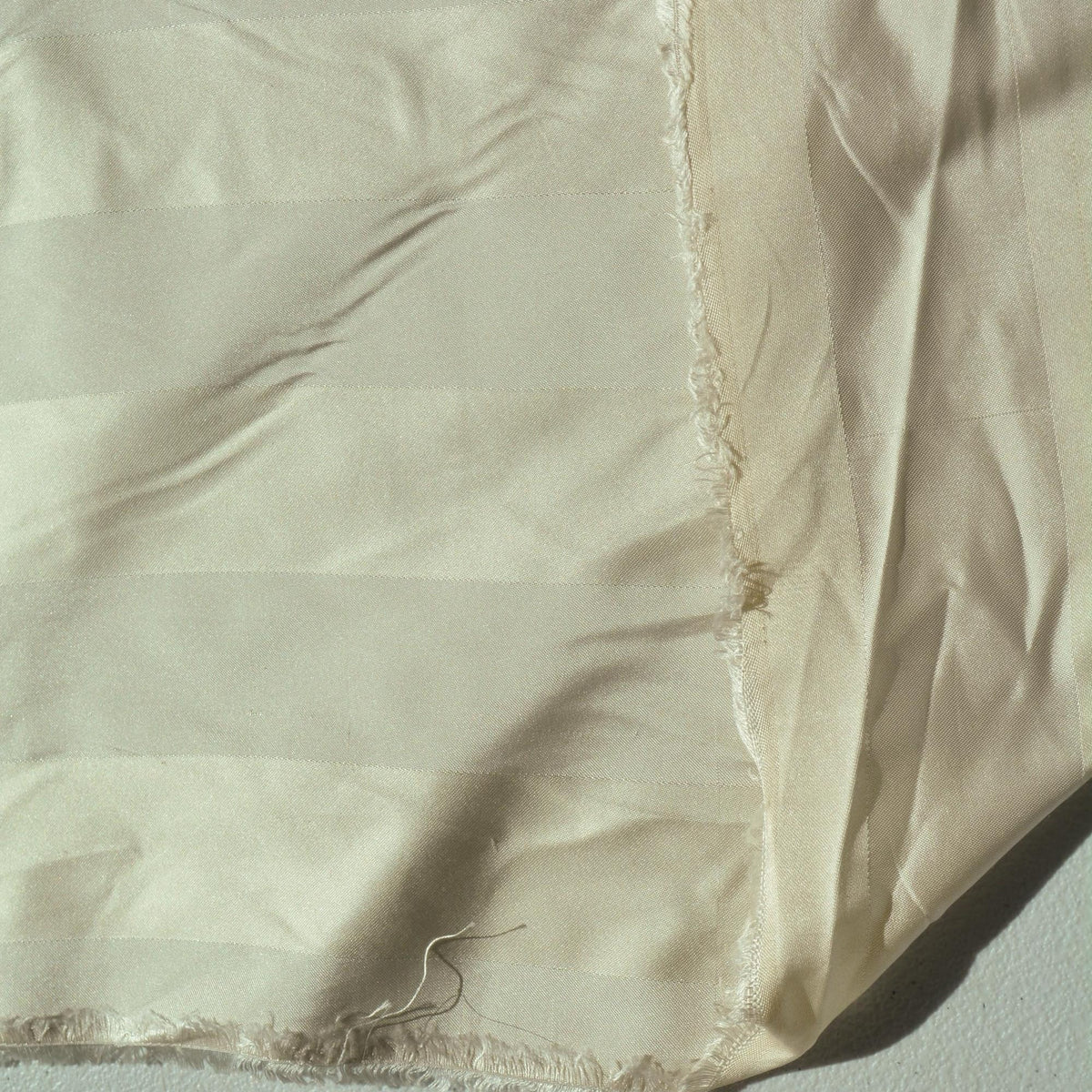 Silk Jacquard Fabric | 100% Silk Duchess Satin Tonal Striped Upholstery & Dressmaking Fabric | By the Yard