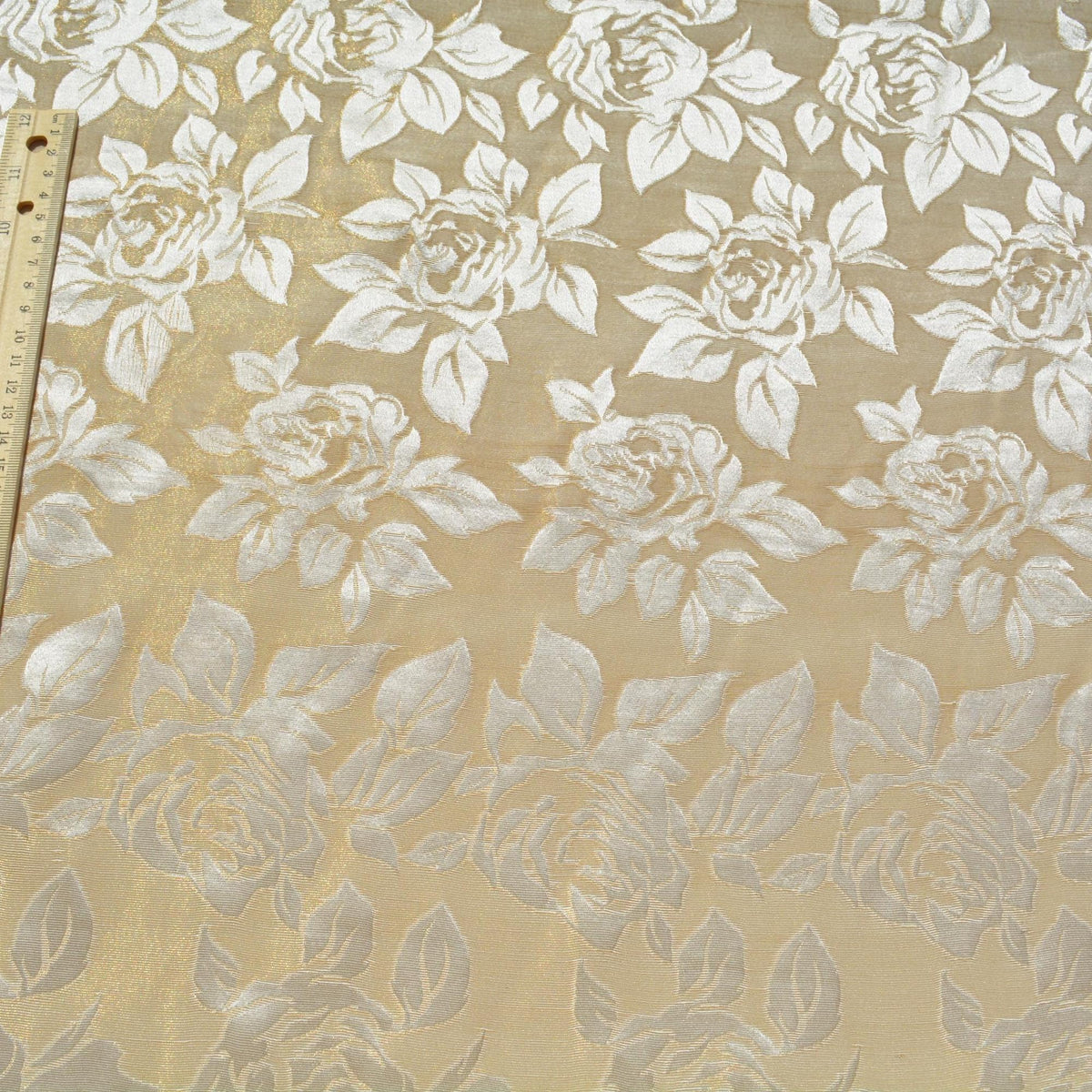 Silk Poly Brocade Fabric | Silk Floral Pattern | Upholstery Fabric & Home Decor Textile | Curtain, Drapery, Pillow | By 
