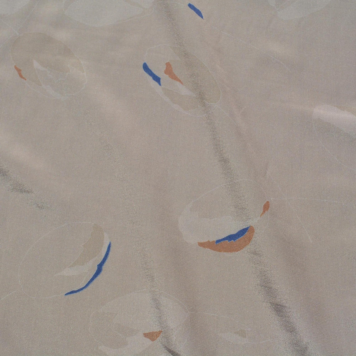 Gray Crepe de Chine Fabric | Vintage Deadstock | By the Yard