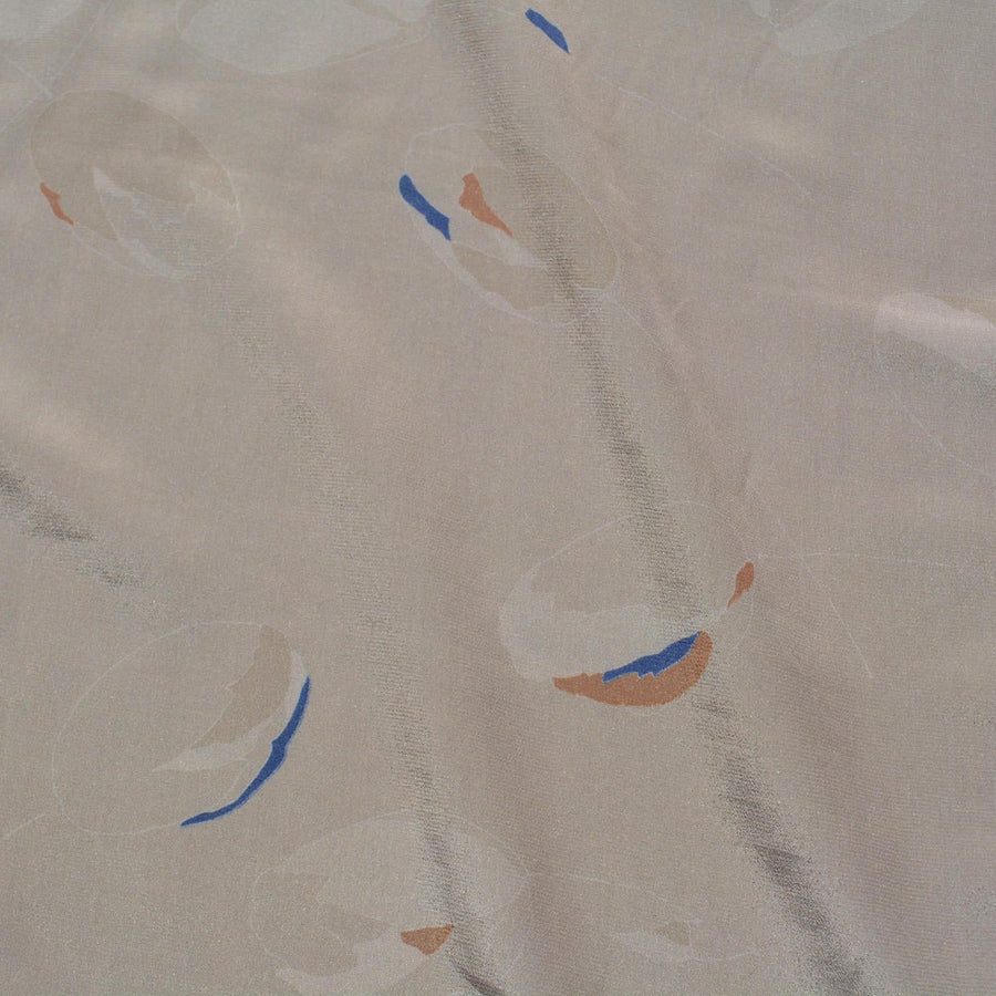 Gray Crepe de Chine Fabric | Vintage Deadstock | By the Yard