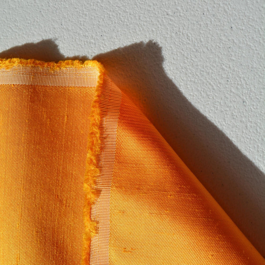 Silk Dupioni Fabric Two-tone yellow Two-tone 56" Wide Luxury Fabric | By the Yard