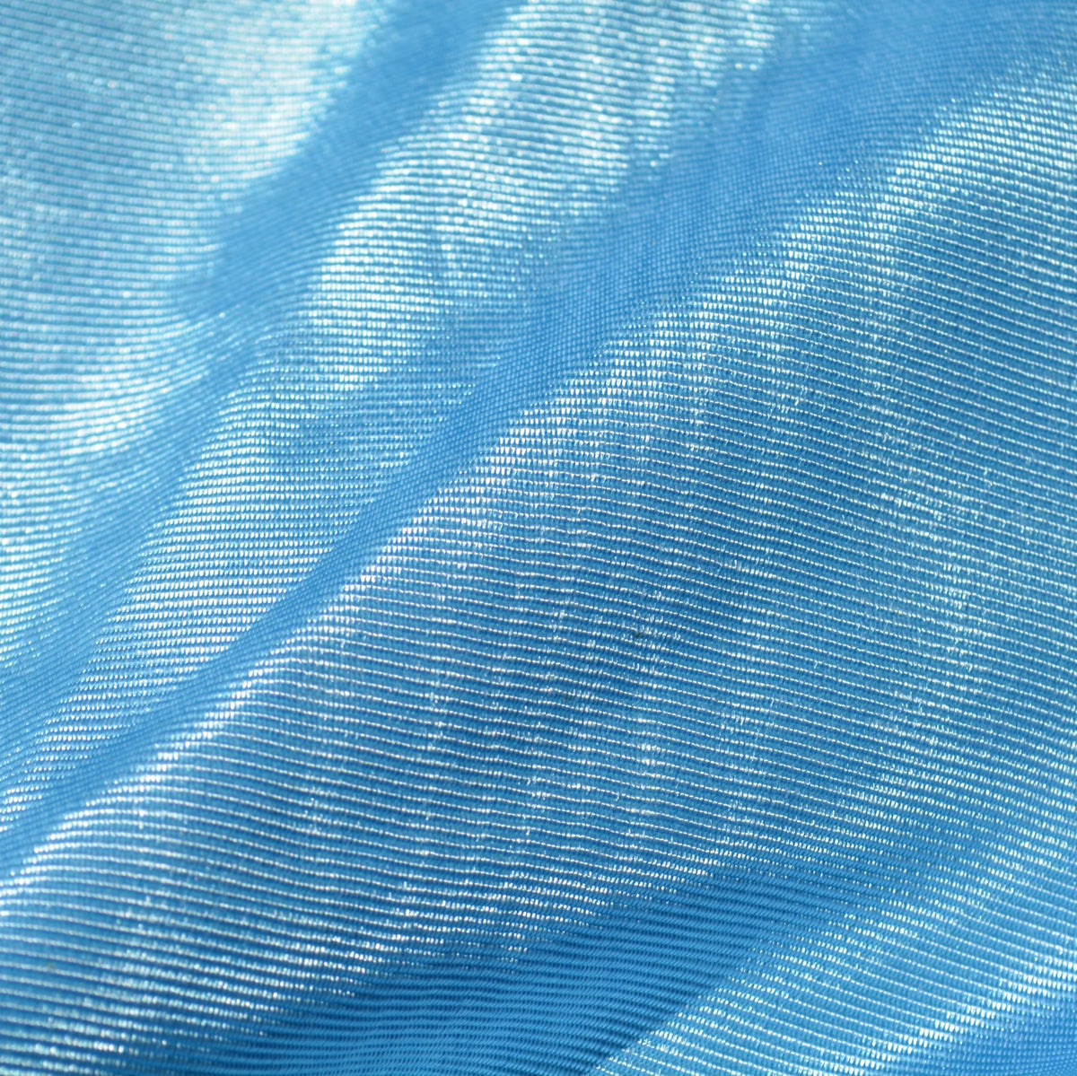 Blue Cotton Moiré — American Water Silk, 1 Yard