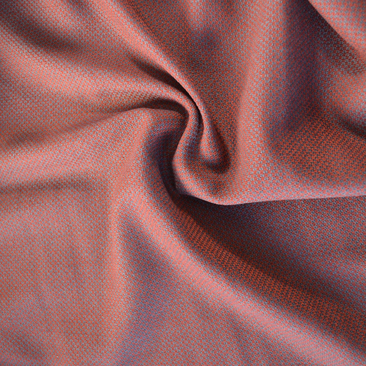 Luxury Wool Blend | Wool Cashmere Coating | Red and gray | Designer Fabric Yardage |By the Yard