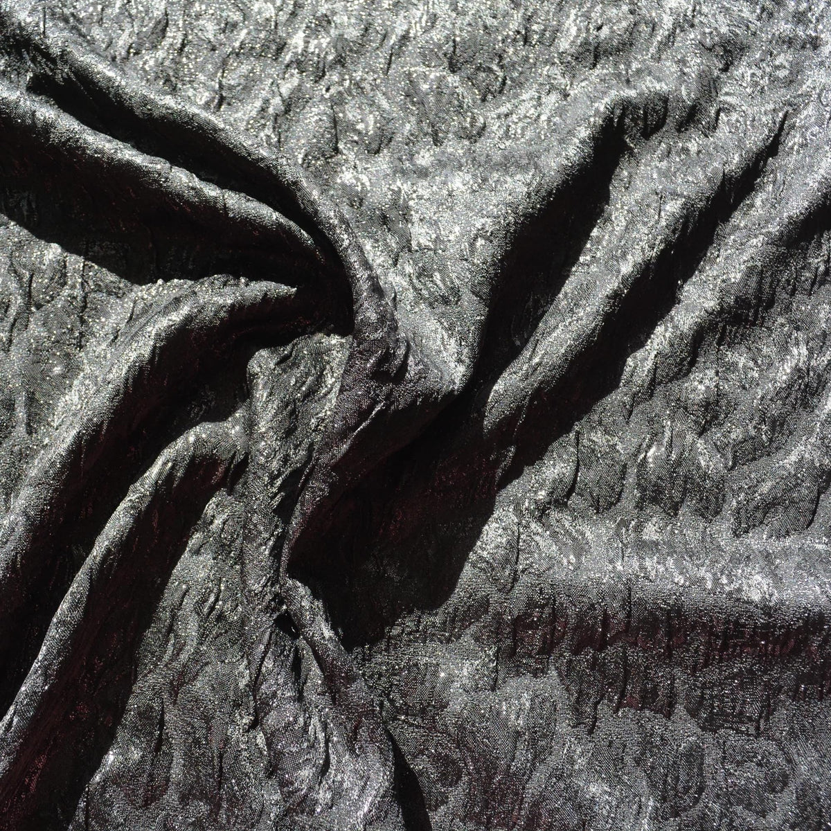 100% Silk Embroidered Silk Fabric Black Embroidered 45" Wide Luxury Fabric Sewing | By the Yard