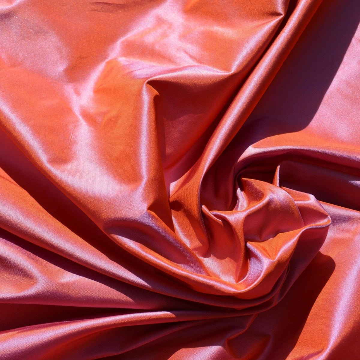 European Silk Two-Tone Taffeta Fabric | 100% Silk, 55" Wide | Iridescent Dupioni-Style for Dresses, Gowns & Décor | By t
