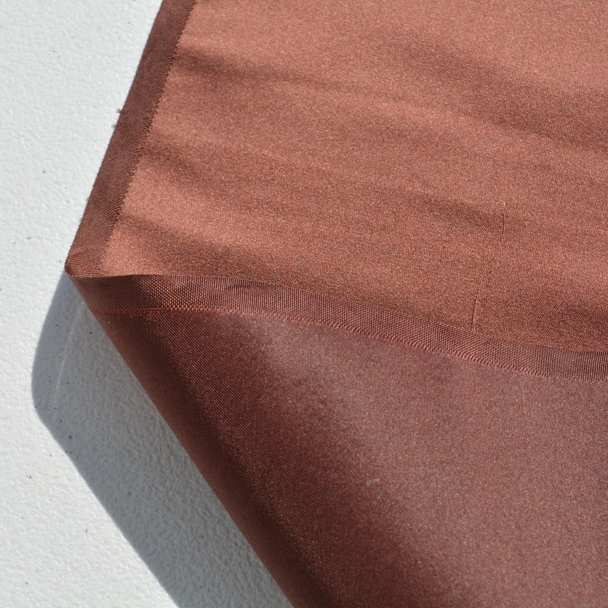 Brown 100% Silk Duchess Satin Fabric | Designer Deadstock | By the Yard