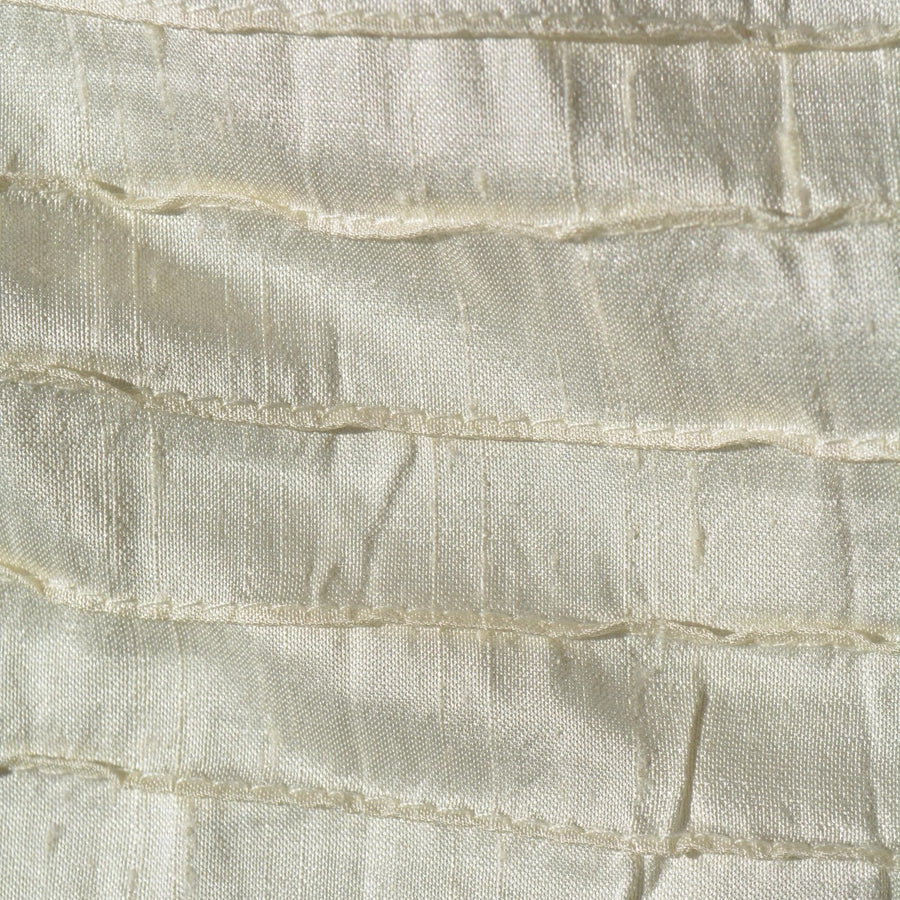 Silk Dupioni Fabric White 44" Wide Luxury Fabric | By the Yard