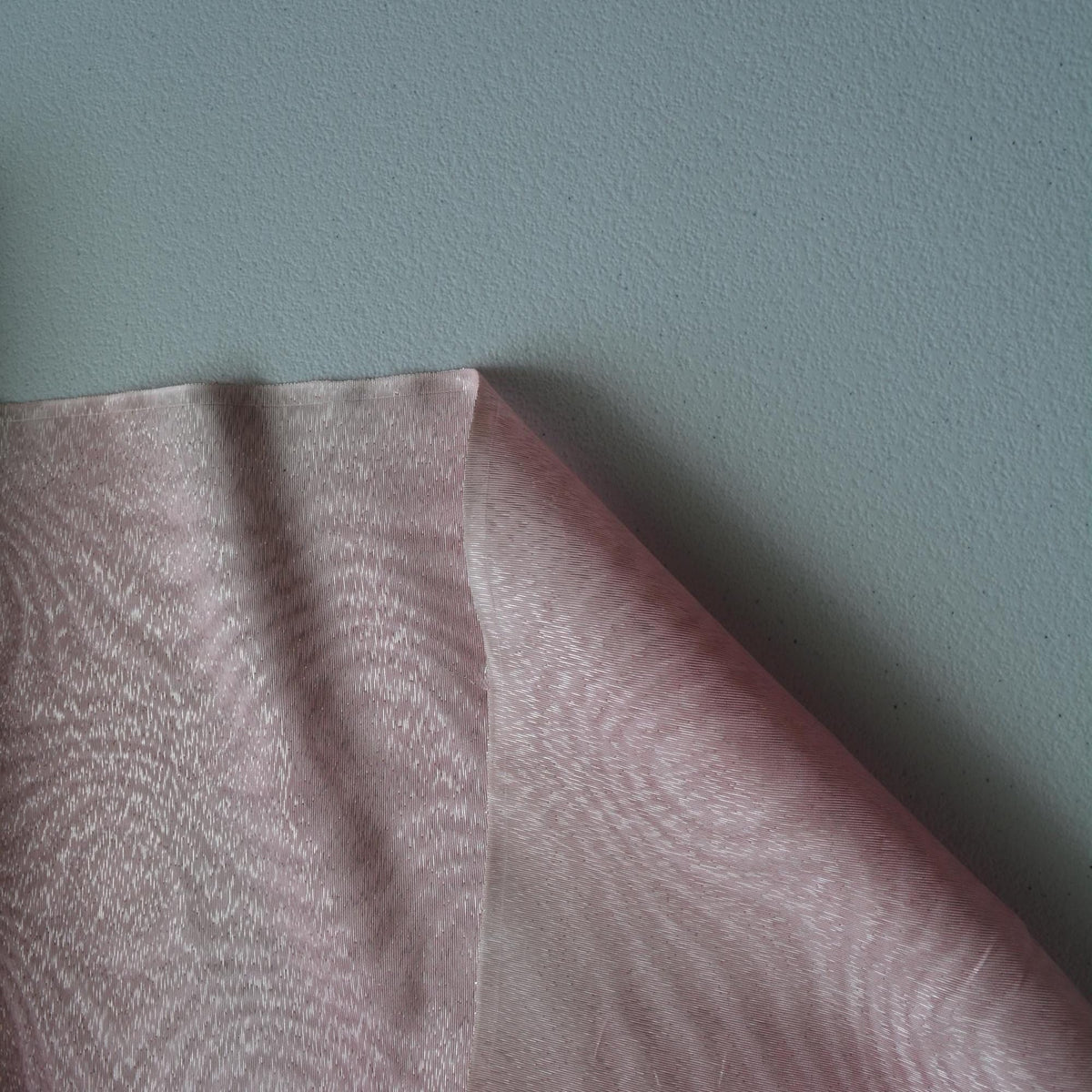 Light Pink Silk Moiré Taffeta Fabric | Watered Silk Taffeta | By the Yard