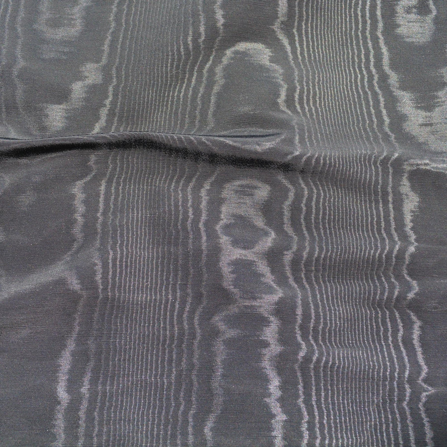 Black Moiré — OEKO-TEX Recycled, 1 Yard