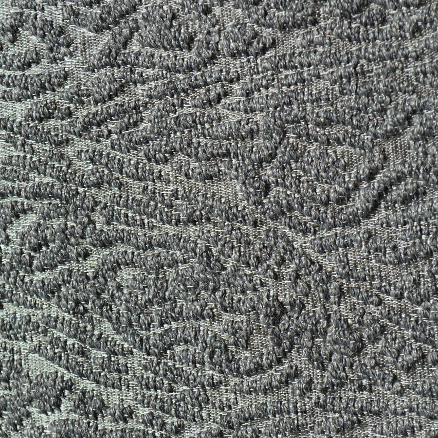 Silk Wool Blend Fabric Dark Gray Textured Mid to Heavyweight | By the Yard